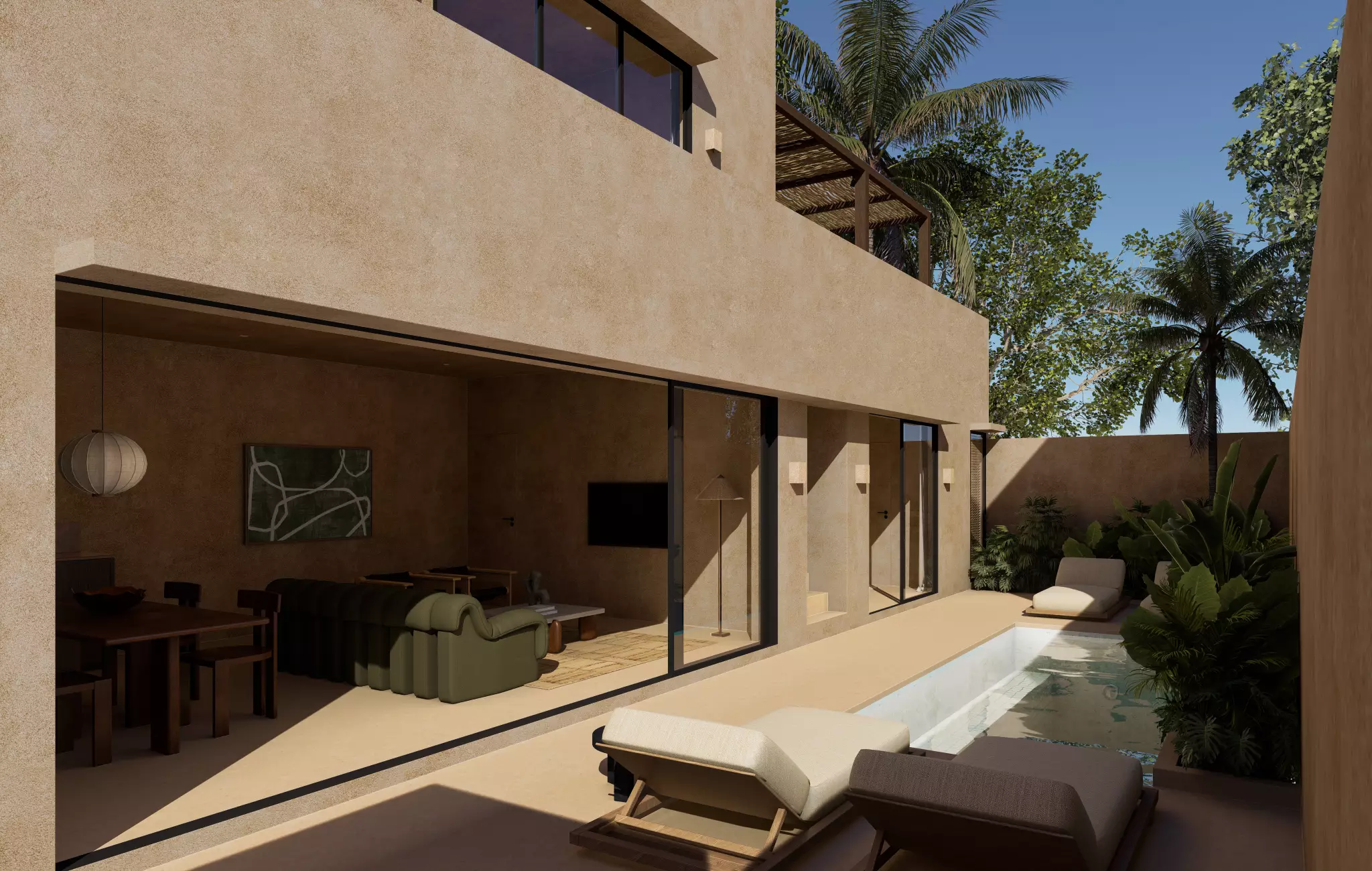 LUXURIOUS 2 BEDROOM SANTA FE STYLE VILLA FOR SALE LEASEHOLD IN BABAKAN BE-664 